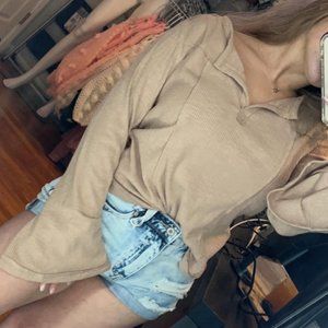 Western Shape Henley Bell Ls Top Taupe